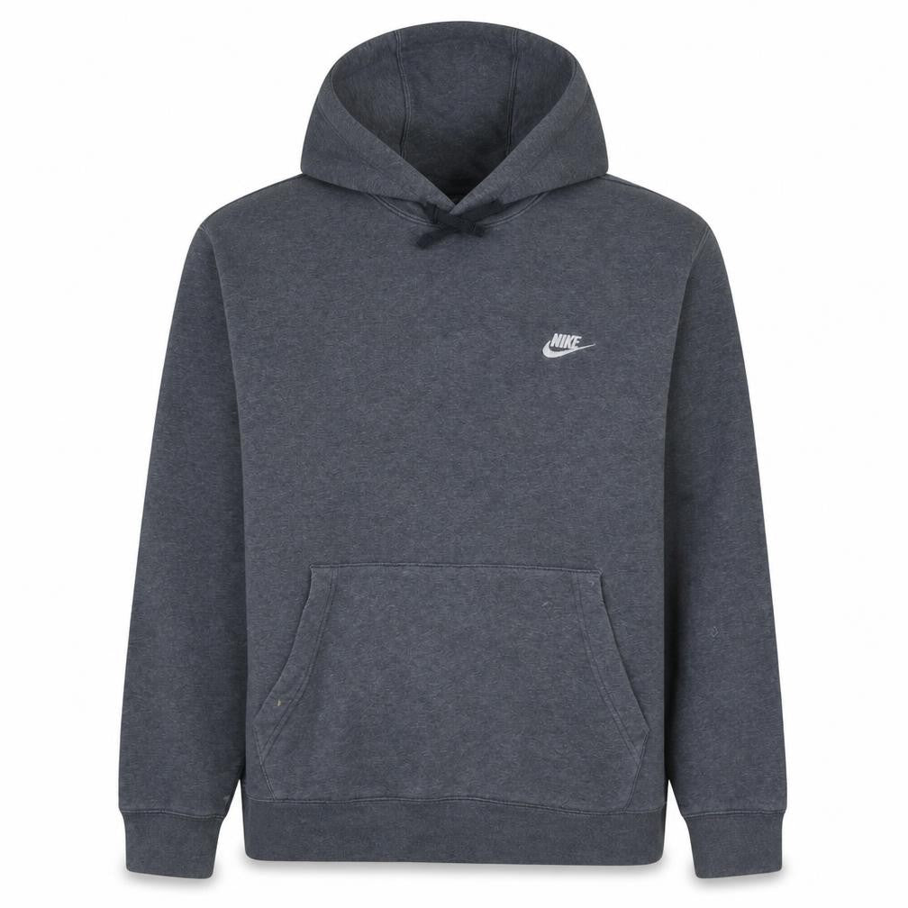 Front view of Nike Men's Grey XL Pullover Hoodie Fleece Sweatshirt