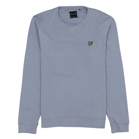 Lyle & Scott Men's Blue Crew Neck Cotton Sweatshirt Size L
