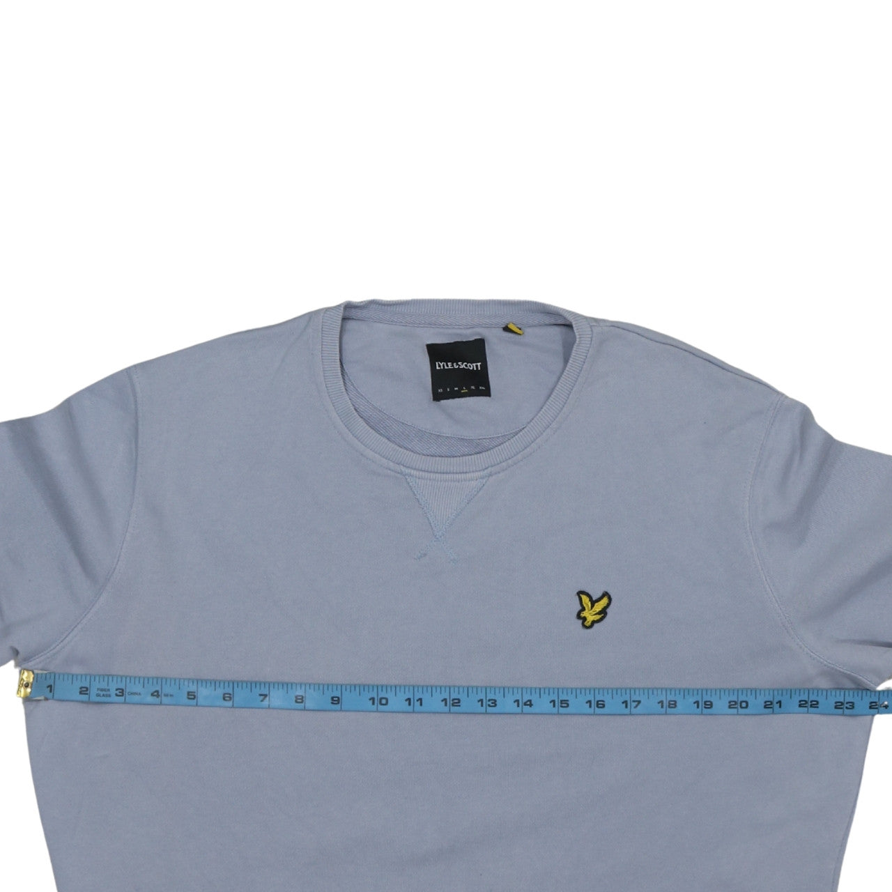 Lyle & Scott Men's Blue Crew Neck Cotton Sweatshirt Size L