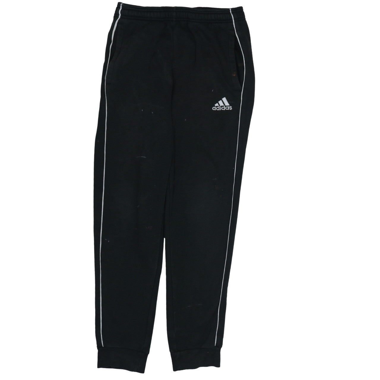 Adidas Men’s Black Track Pants S Regular Fit Fleece Joggers