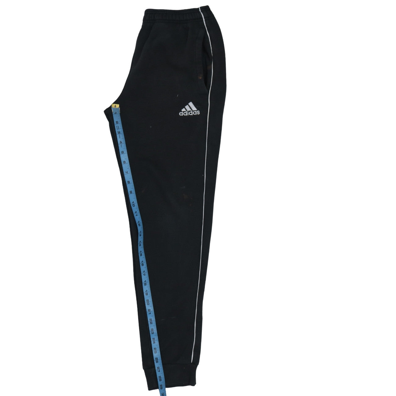 Adidas Men’s Black Track Pants S Regular Fit Fleece Joggers