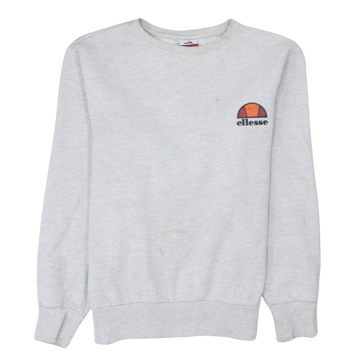 Ellesse Men's Grey Crew Neck Sweatshirt M Pullover Logo Fleece