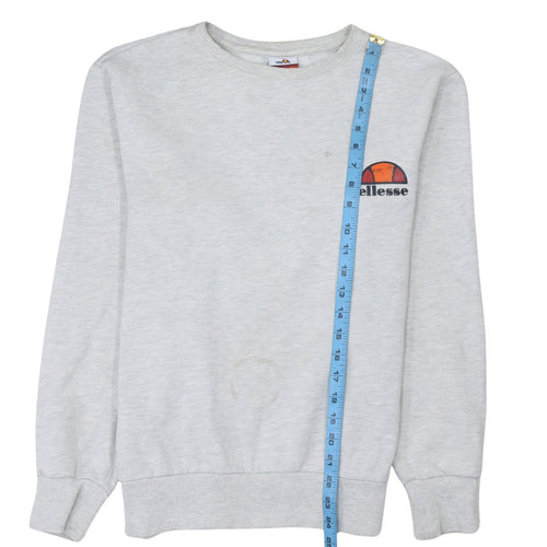 Ellesse Men's Grey Crew Neck Sweatshirt M Pullover Logo Fleece