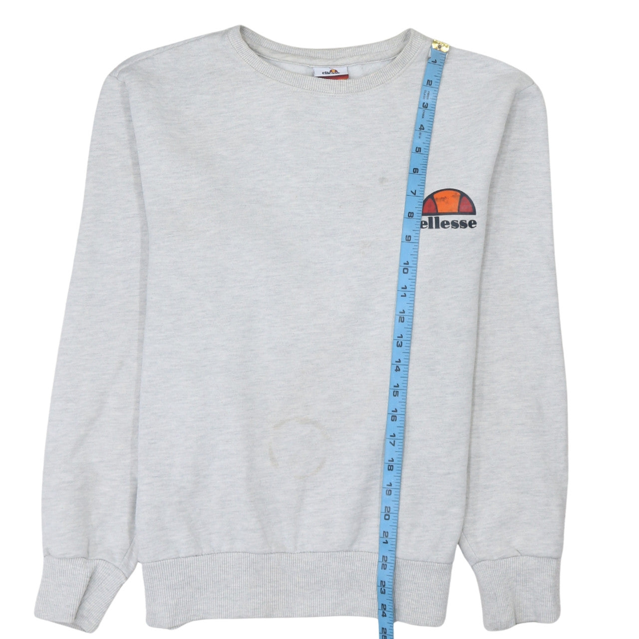 Ellesse Men's Grey Crew Neck Sweatshirt M Pullover Logo Fleece