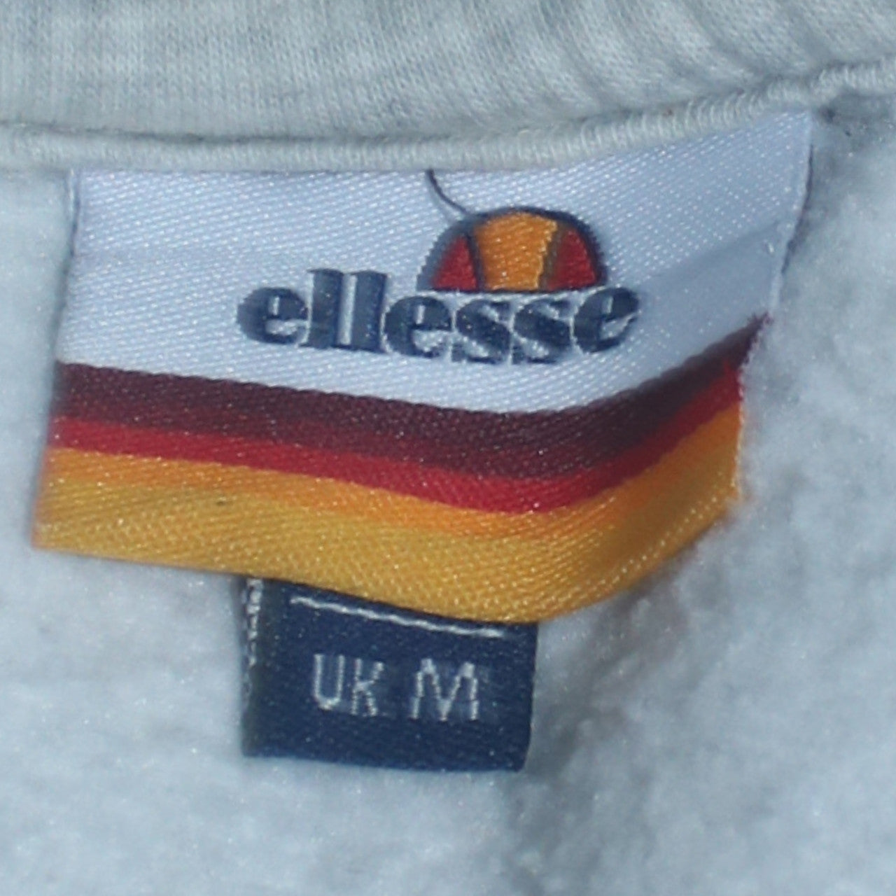 Ellesse Men's Grey Crew Neck Sweatshirt M Pullover Logo Fleece