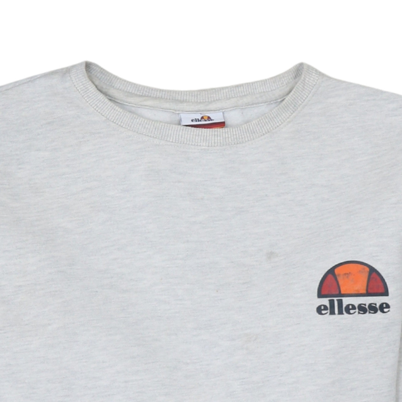 Ellesse Men's Grey Crew Neck Sweatshirt M Pullover Logo Fleece