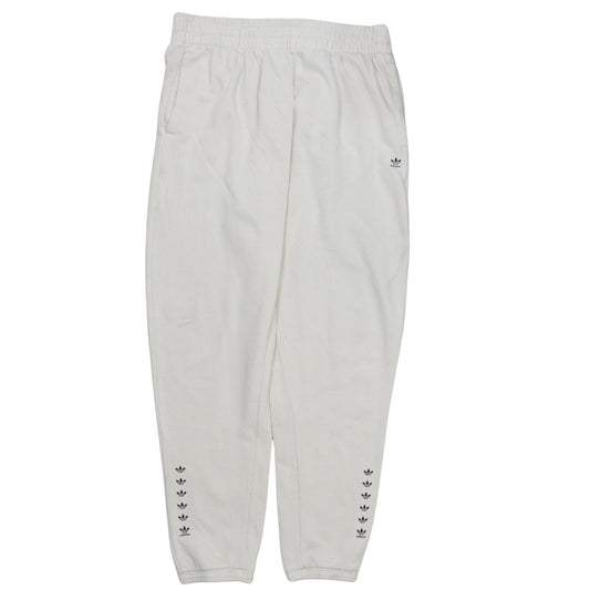 Adidas Womens White Size 22 Jogger Sweatpants Tapered Fit