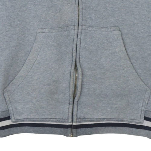 Champion Men's Grey Full Zip Hoodie M Logo Sportswear
