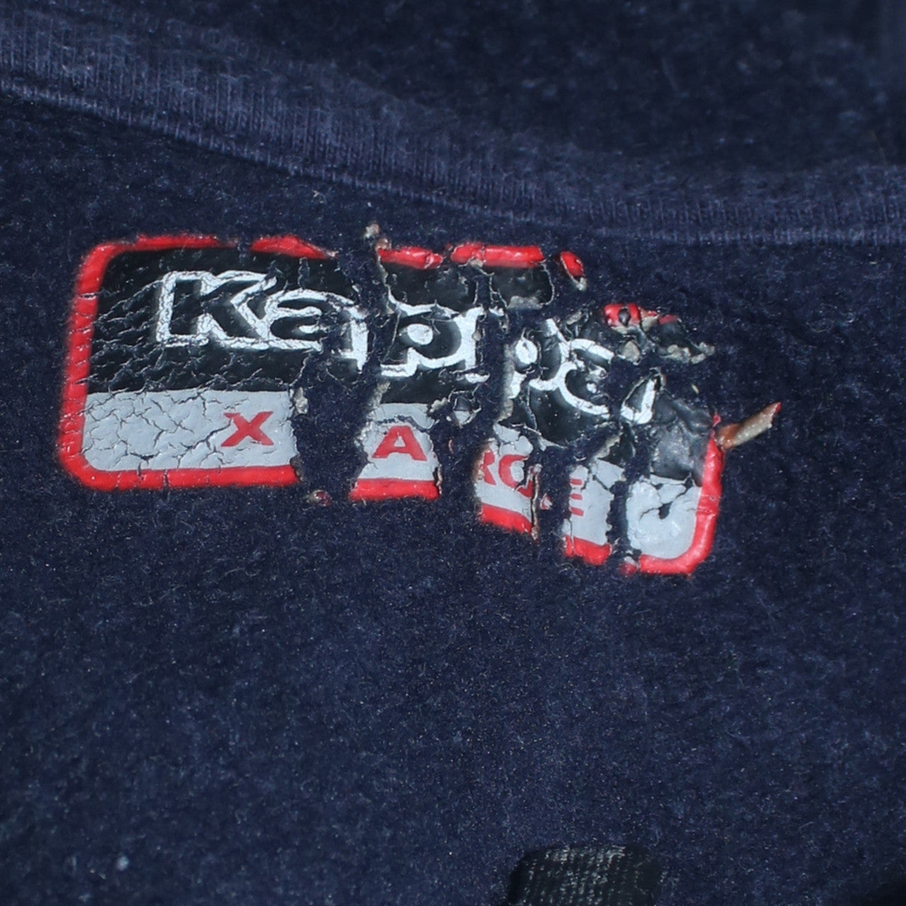 Kappa Men’s Grey & Navy Full Zip Hoodie XL BCM Dunkerque Sportswear