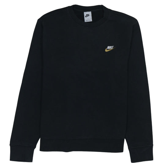 Nike Men's Black Small Crew Neck Pullover Sweatshirt