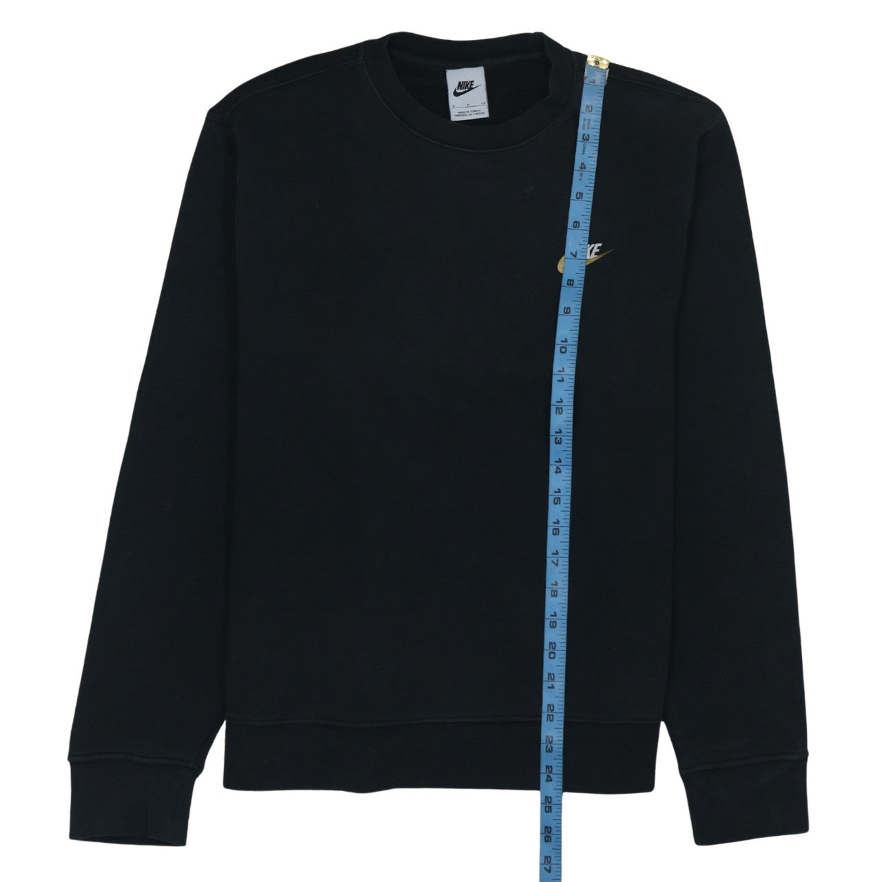 Nike Men's Black Small Crew Neck Pullover Sweatshirt