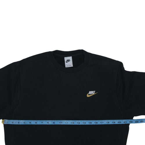 Nike Men's Black Small Crew Neck Pullover Sweatshirt