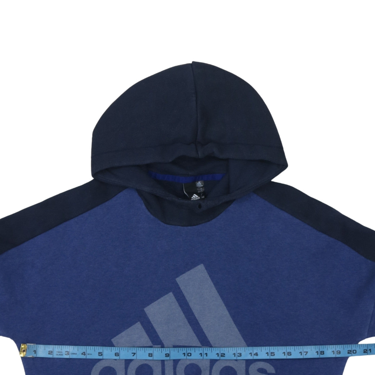 Adidas Men's Blue Pullover Hoodie Size S Regular Fit Fleece