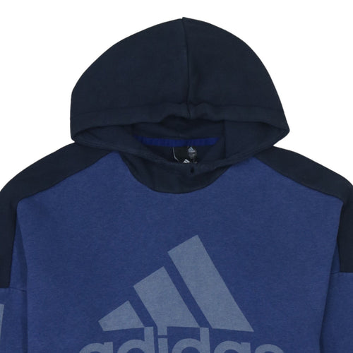 Adidas Men's Blue Pullover Hoodie Size S Regular Fit Fleece