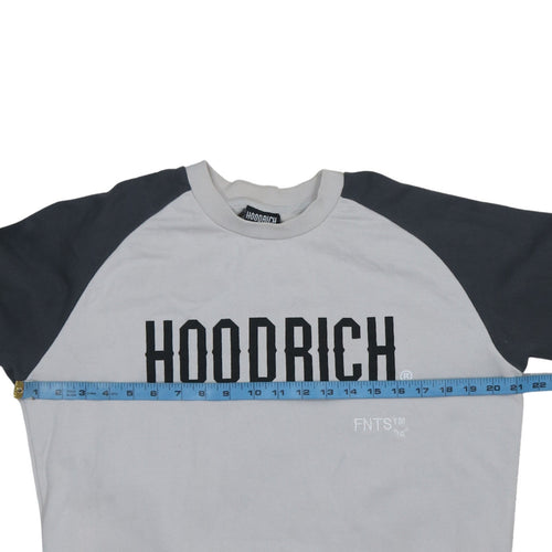 Hoodrich Men's Grey and Black Crew Neck Pullover Sweatshirt Small Cotton
