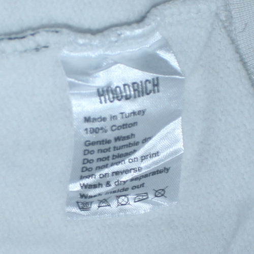 Hoodrich Men's Grey and Black Crew Neck Pullover Sweatshirt Small Cotton