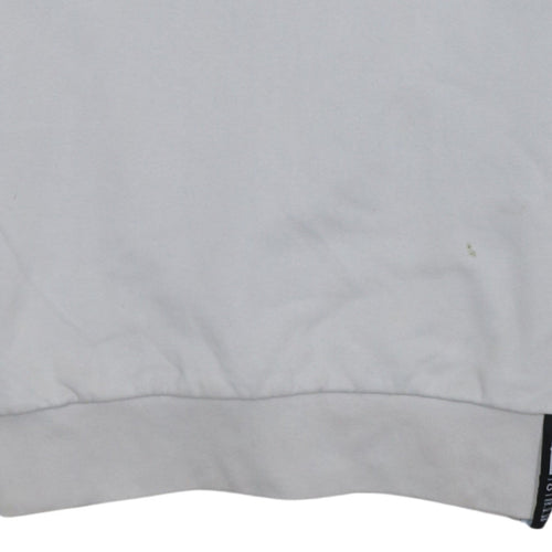 Hoodrich Men's Grey and Black Crew Neck Pullover Sweatshirt Small Cotton