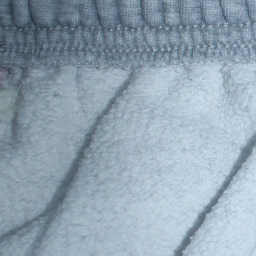 Puma Men’s Grey Fleece Sweatpants L Regular Fit Elastic Waist