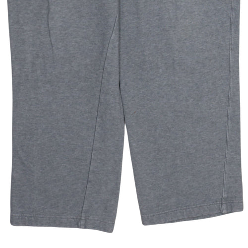 Puma Men’s Grey Fleece Sweatpants L Regular Fit Elastic Waist