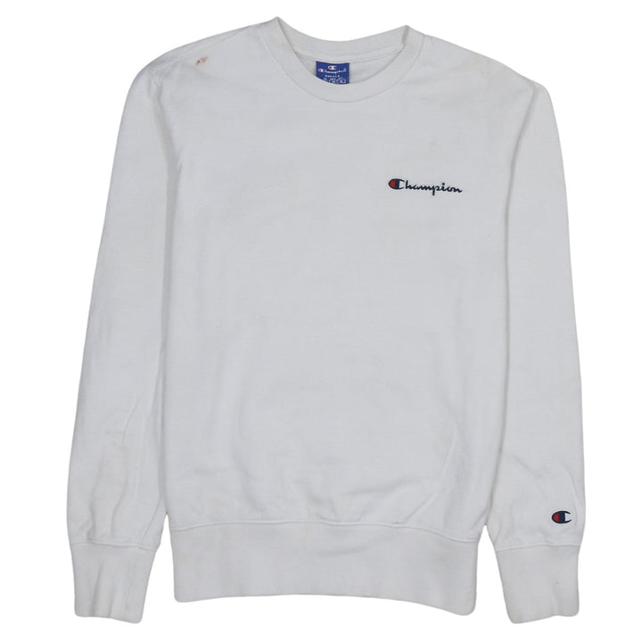 Champion Men's White Small Pullover Crew Neck Sweatshirt