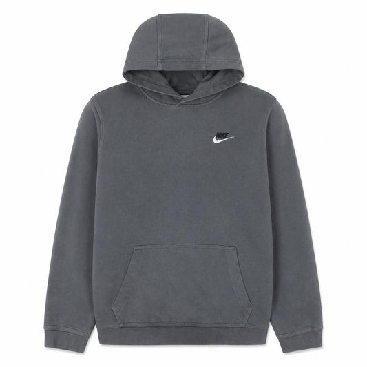 Front view of Nike Teens Grey XL Pullover Hoodie Fleece Sweatshirt