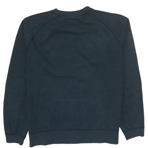 Nike Mens Black L Pullover Sweatshirt Crew Neck Fleece Logo