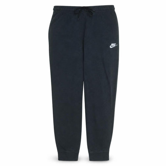 Front view of Nike Men's Black Jogger Sweatpants, size M, Fleece Tapered Activewear
