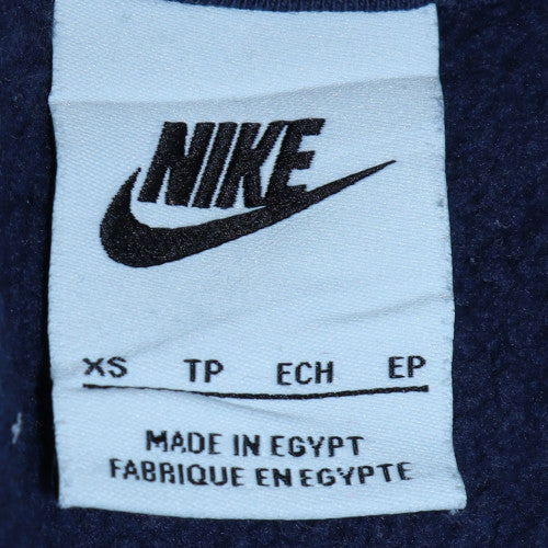 Nike Men's Blue XS Pullover Hoodie with Logo Graphic Print
