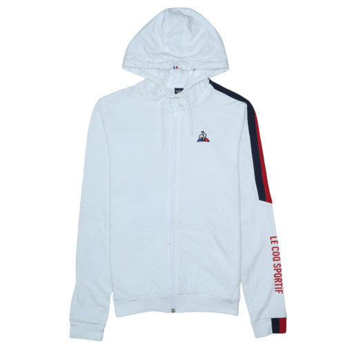Le Coq Sportif Men's White Full Zip Hoodie Size S