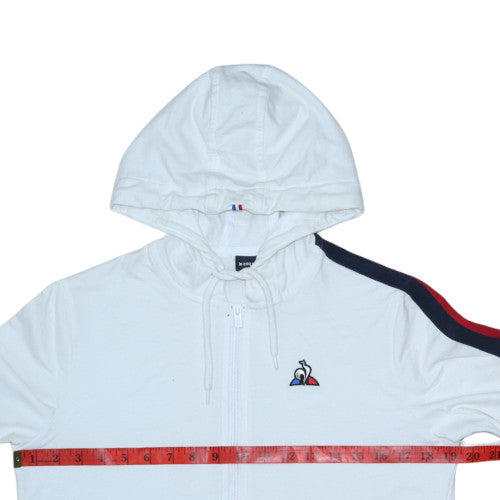 Le Coq Sportif Men's White Full Zip Hoodie Size S
