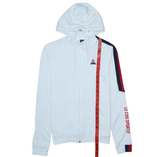 Le Coq Sportif Men's White Full Zip Hoodie Size S