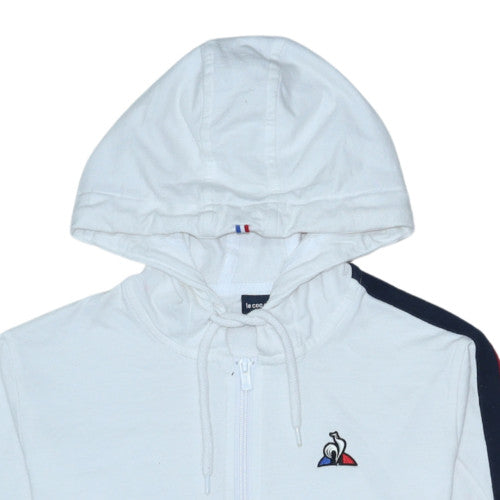 Le Coq Sportif Men's White Full Zip Hoodie Size S