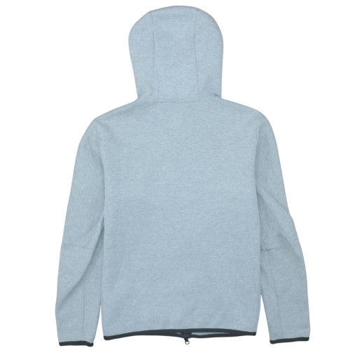 Nike Men's Grey Full Zip Hoodie Size M with Logo Design