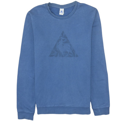 Le Coq Sportif Men's Blue Small Crew Neck Pullover Sweatshirt