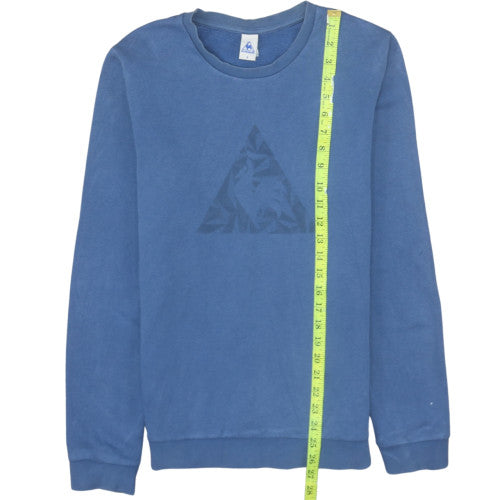 Le Coq Sportif Men's Blue Small Crew Neck Pullover Sweatshirt