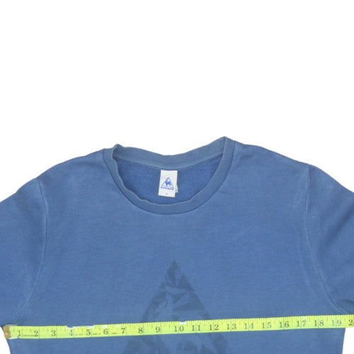 Le Coq Sportif Men's Blue Small Crew Neck Pullover Sweatshirt