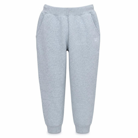 Front view of Fila Men's Grey Fleece Sweatpants L Regular Fit Tapered Joggers