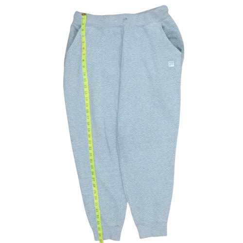 Fila Men's Grey Fleece Sweatpants L Regular Fit Tapered Joggers