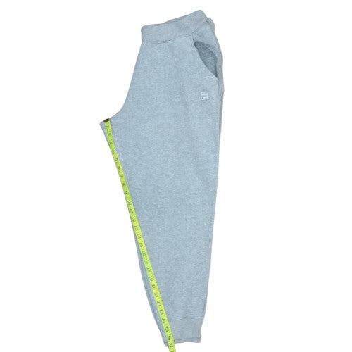 Fila Men's Grey Fleece Sweatpants L Regular Fit Tapered Joggers
