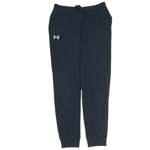 Under Armour Boys Black Jogger Trousers YLG Fleece Activewear
