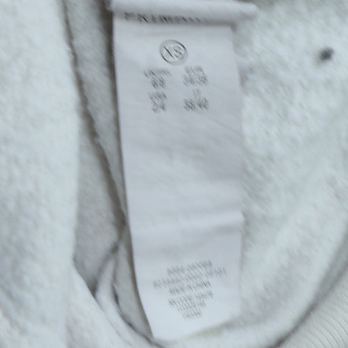Disney Womens White Dumbo Pullover Sweatshirt XS Long Sleeve Cotton Fleece
