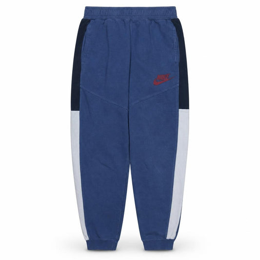 Front view of Nike Blue Teens XL Jogger Trousers Fleece Colourblock Activewear