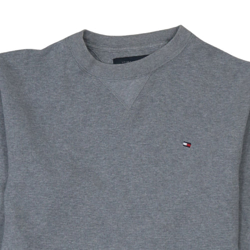 Tommy Hilfiger Men's Grey Crew Neck Pullover Sweatshirt M