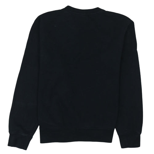 Nike Men's Black Pullover Sweatshirt M Crew Neck Fleece Logo