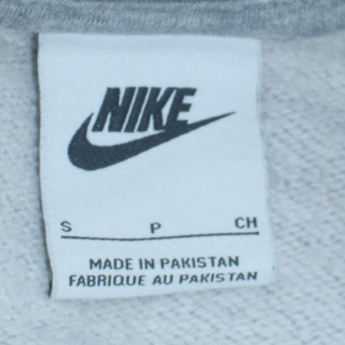 Nike Men's Grey Crew Neck Sweatshirt Small Pullover Fleece
