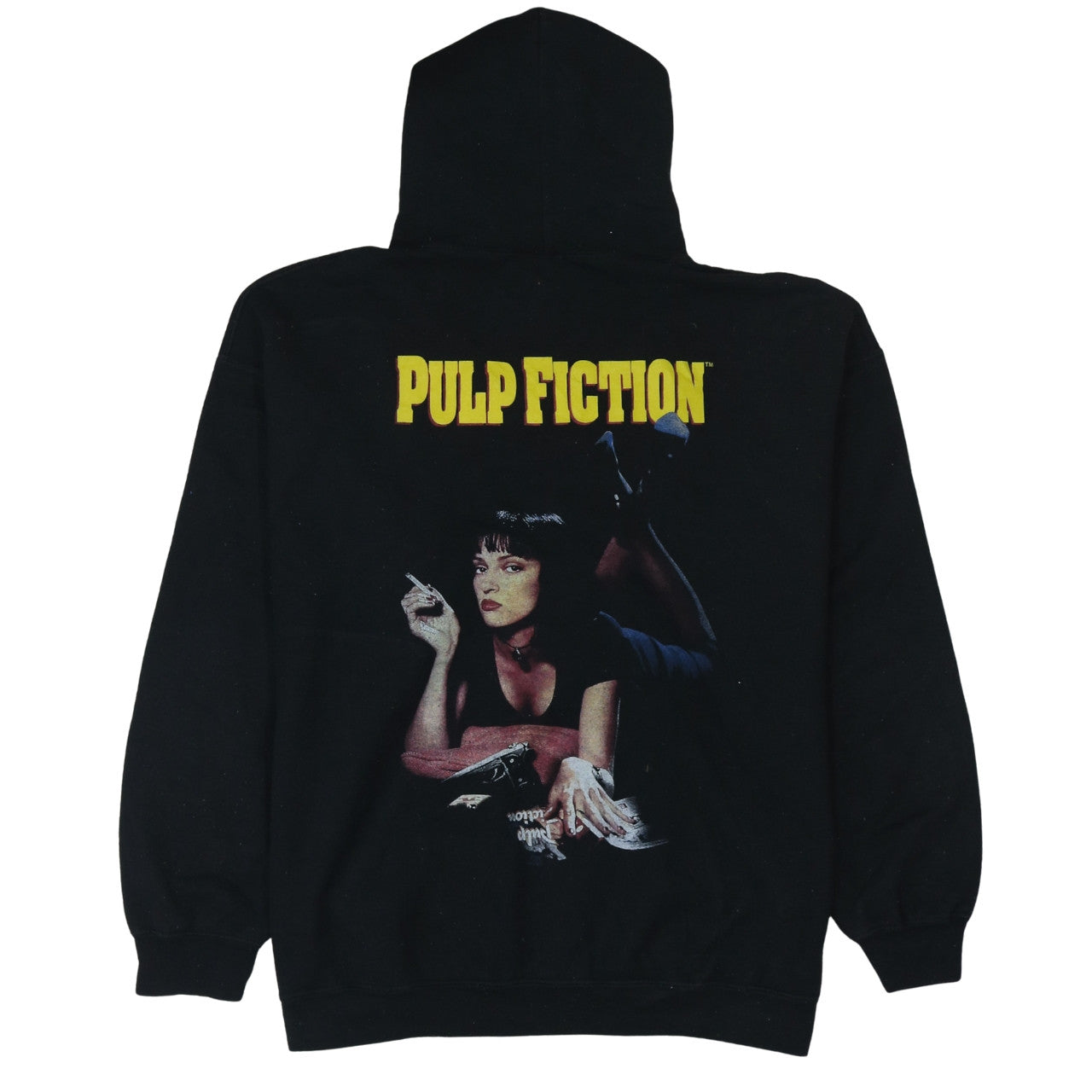 Pulp Fiction Men's Black Pullover Hoodie Medium Movie Graphic