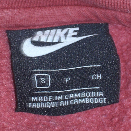 Nike Men's Red Crew Neck Pullover Sweatshirt Size S
