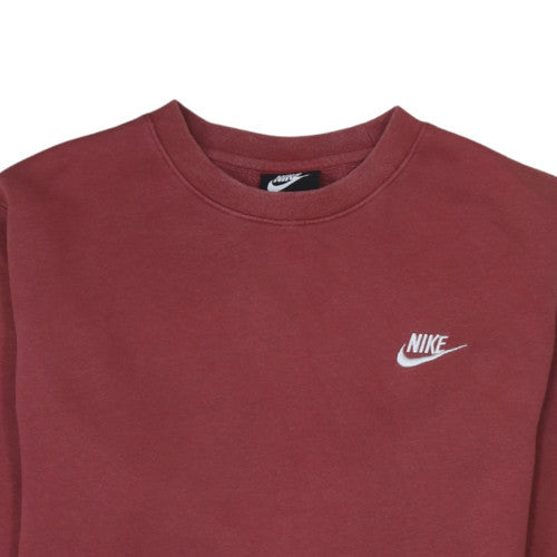Nike Men's Red Crew Neck Pullover Sweatshirt Size S