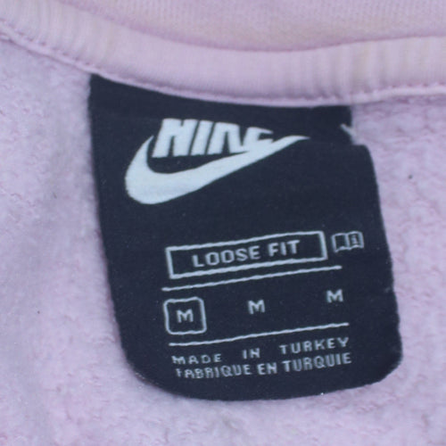 Nike Women’s Lilac & Beige 1/4 Zip Loose Fit Sweatshirt M