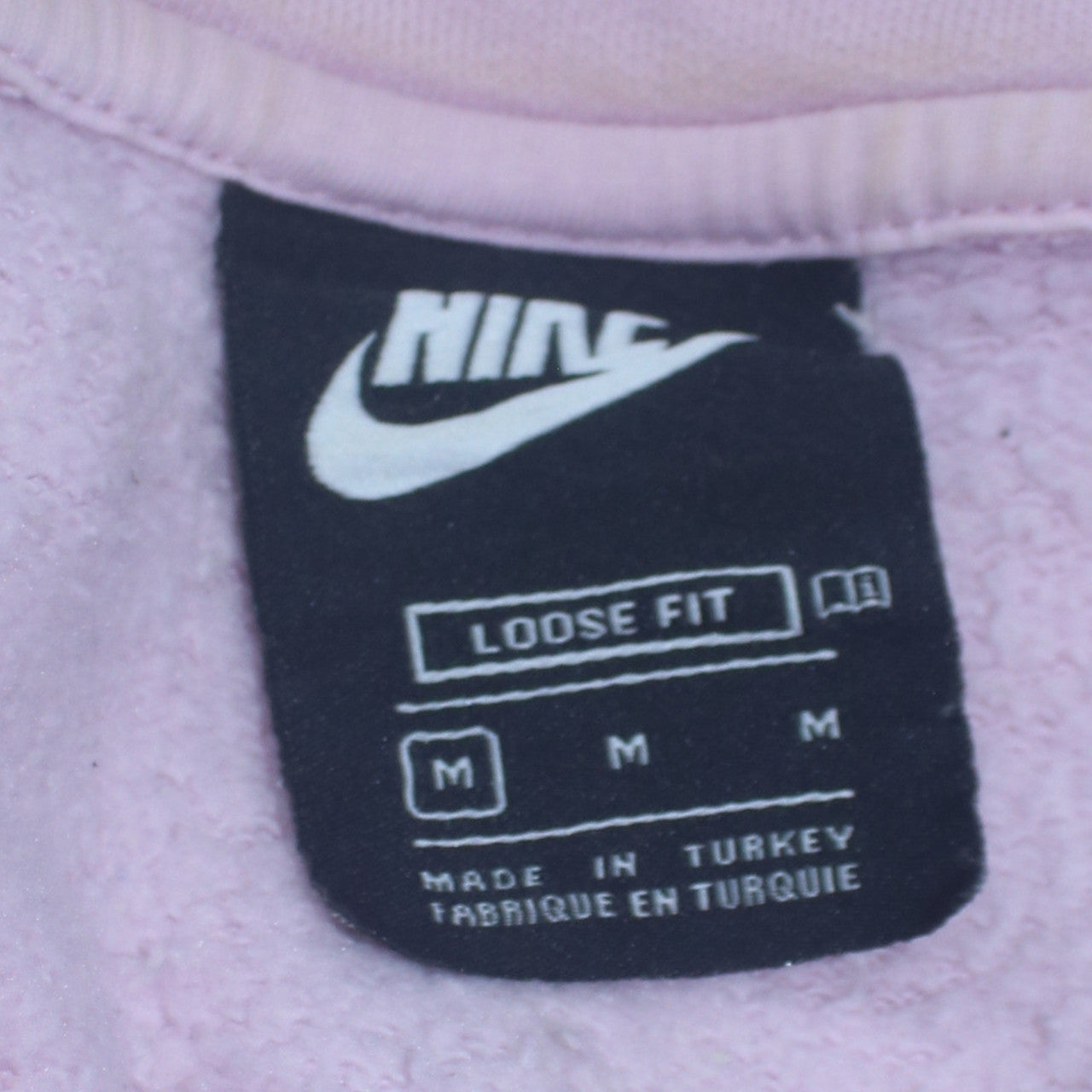 Nike Women’s Lilac & Beige 1/4 Zip Loose Fit Sweatshirt M